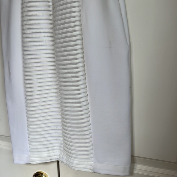 Yigal Azrouel White Striped Mini Dress - Picture 6 of 11